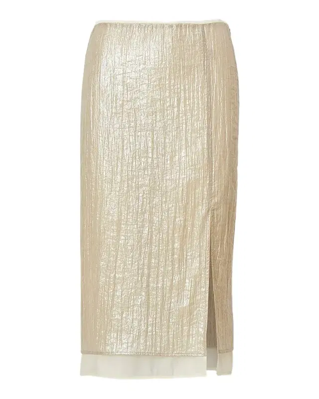 rag & bone Suki Crinkled Organza Midi Skirt