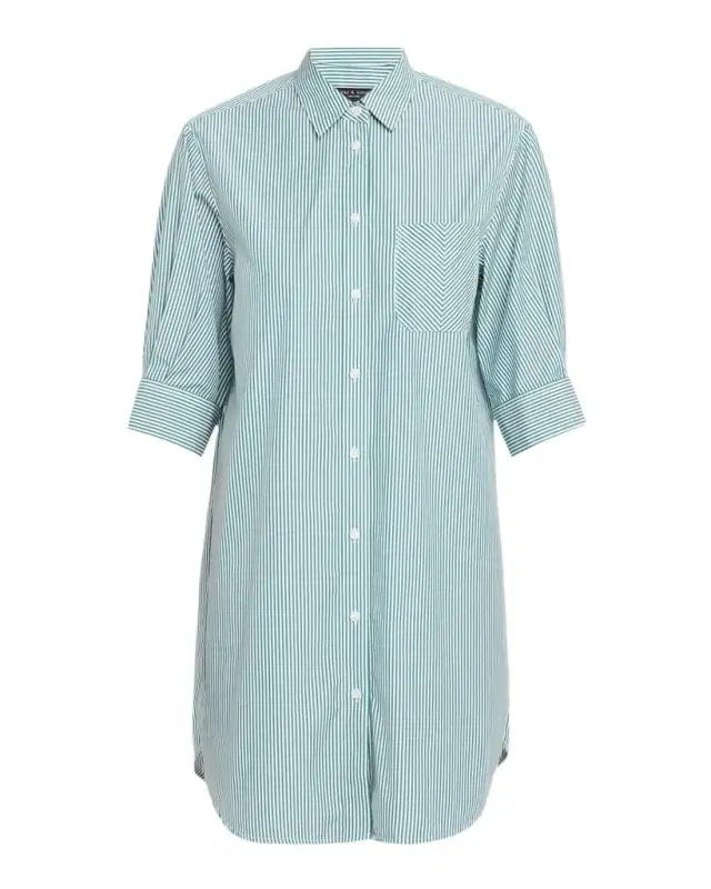 rag & bone Lucia Striped Poplin Mini Shirtdress