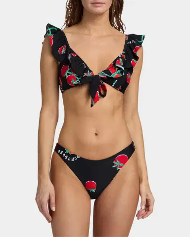 Milly Pomodoro Ruffle Bikini Top | Thumbnail 4 Milly Pomodoro Ruffle Bikini Top | Thumbnail 4
