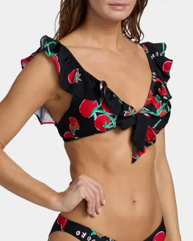 Milly Pomodoro Ruffle Bikini Top | Thumbnail 5 Milly Pomodoro Ruffle Bikini Top | Thumbnail 5