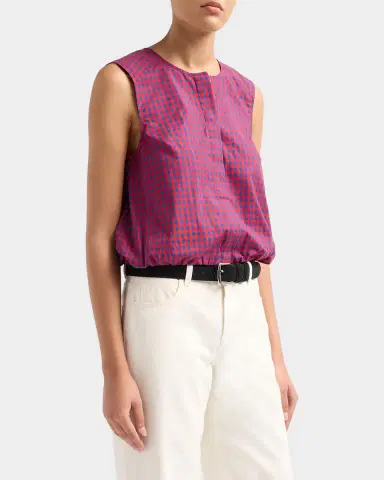 SIMKHAI Gingham Cotton-Blend Top | Thumbnail 4 SIMKHAI Gingham Cotton-Blend Top | Thumbnail 4