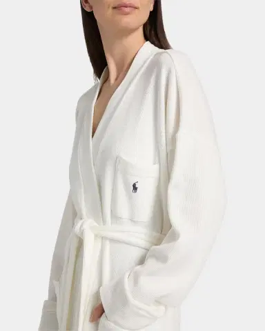 Polo Ralph Lauren Waffle-Knit Cotton-Blend Belted Robe | Thumbnail 5 Polo Ralph Lauren Waffle-Knit Cotton-Blend Belted Robe | Thumbnail 5