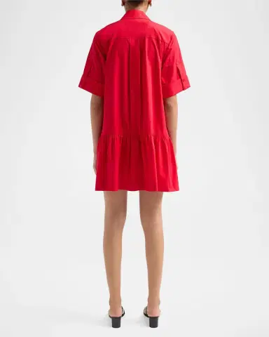 Simkhai Criss Cotton-Blend Mini Shirtdress | Thumbnail 3 Simkhai Criss Cotton-Blend Mini Shirtdress | Thumbnail 3