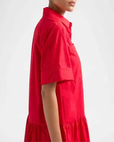 Simkhai Criss Cotton-Blend Mini Shirtdress | Thumbnail 5 Simkhai Criss Cotton-Blend Mini Shirtdress | Thumbnail 5