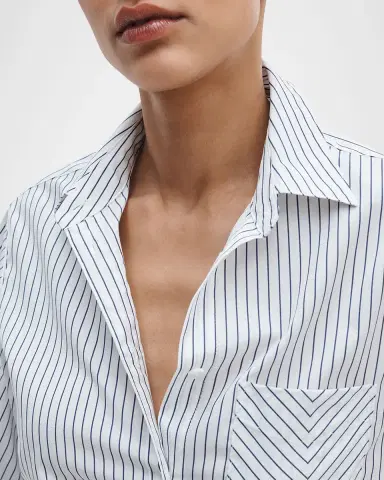 rag & bone Lucia Striped Poplin Mini Shirtdress | Thumbnail 5