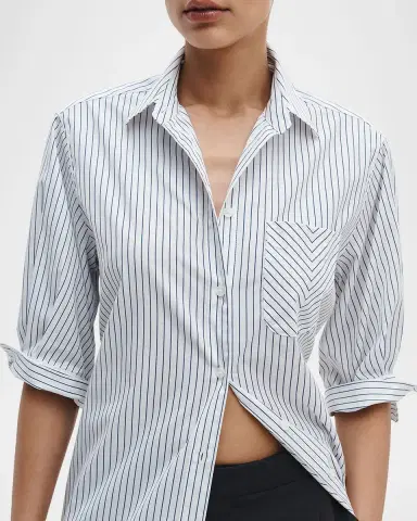 rag & bone Lucia Striped Poplin Mini Shirtdress | Thumbnail 6