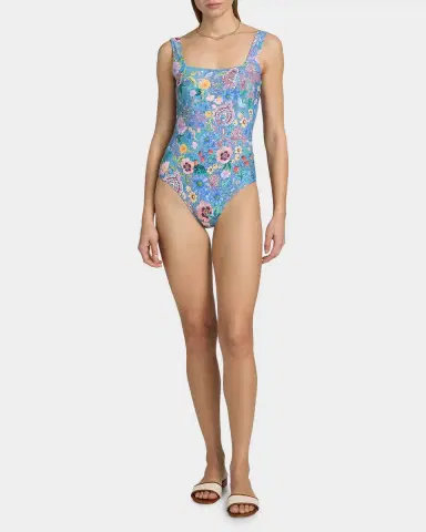 Johnny Was Lilliana Lanthe Reversible Floral One-Piece Swimsuit | Thumbnail 2