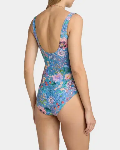 Johnny Was Lilliana Lanthe Reversible Floral One-Piece Swimsuit | Thumbnail 3
