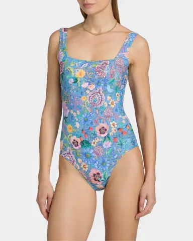 Johnny Was Lilliana Lanthe Reversible Floral One-Piece Swimsuit | Thumbnail 4