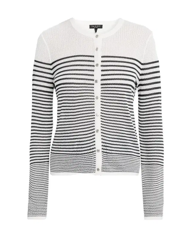 rag & bone Daisy Striped Cardigan Sweater