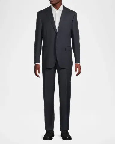 Canali Men's Siena Two-Button Wool Regular-Fit Suit | Thumbnail 2 Canali Men's Siena Two-Button Wool Regular-Fit Suit | Thumbnail 2