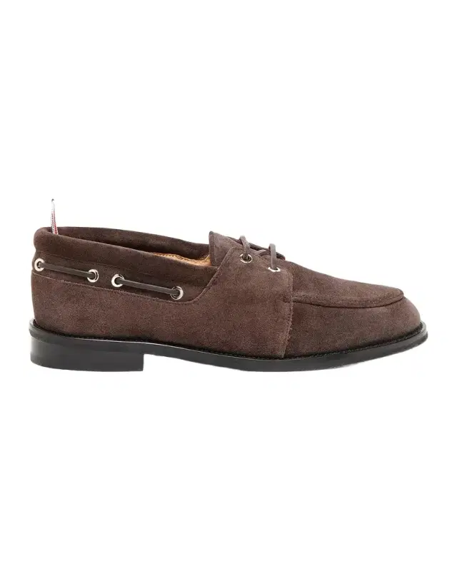 Thom Browne Men 's Padded Suede Boat Shoes