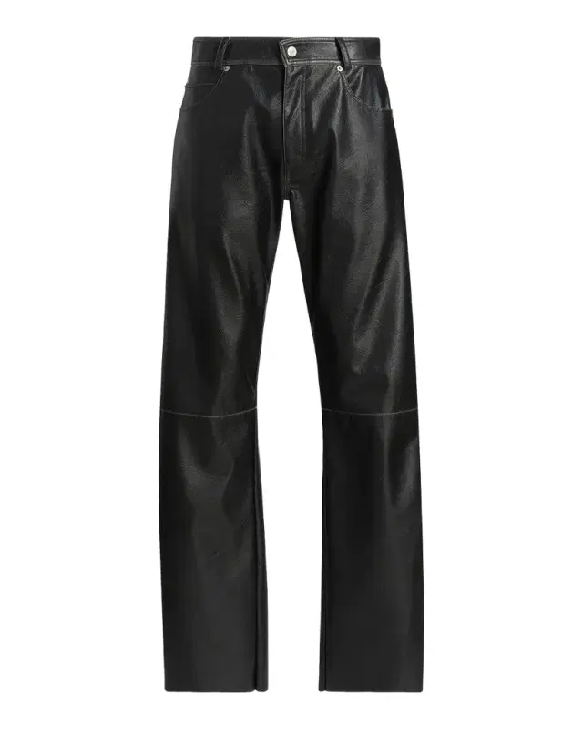 Maison Margiela Men 's Faux-Leather Straight-Leg Pants