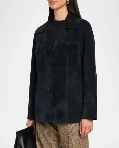 Nili Lotan Cirque Suede Jacket | Thumbnail 4 Nili Lotan Cirque Suede Jacket | Thumbnail 4