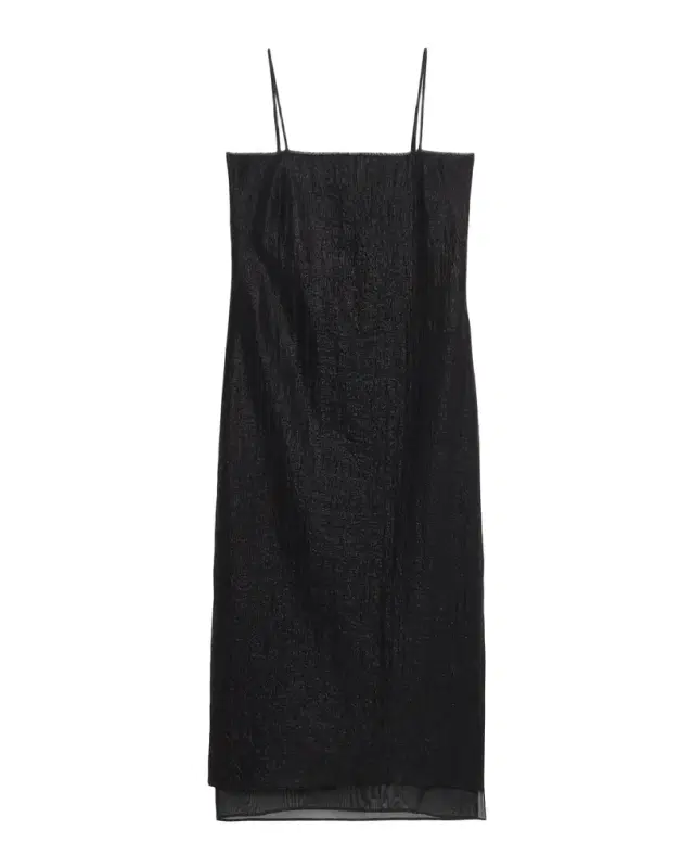 rag & bone Suki Sleeveless Crinkled Organza Midi Slip Dress