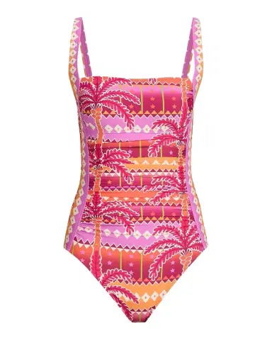Johnny Was Marilyn Printed Ruched One-Piece Swimsuit | Thumbnail 1 Johnny Was Marilyn Printed Ruched One-Piece Swimsuit | Thumbnail 1