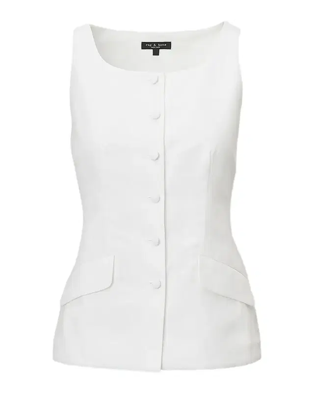 rag & bone Lola Linen Boat-Neck Vest