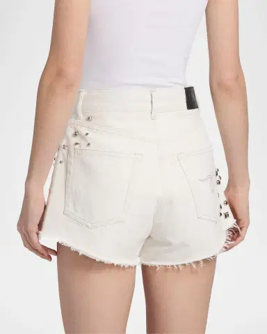 R13 Studded Boyfriend Shorts | Thumbnail 3