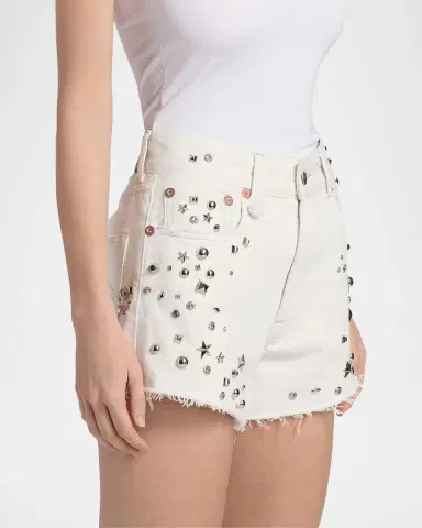 R13 Studded Boyfriend Shorts | Thumbnail 7