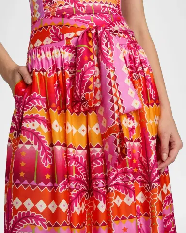 Johnny Was Zahara Tropical Crop Palazzo Pants | Thumbnail 5 Johnny Was Zahara Tropical Crop Palazzo Pants | Thumbnail 5