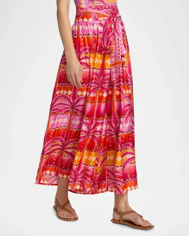 Johnny Was Zahara Tropical Crop Palazzo Pants | Thumbnail 7 Johnny Was Zahara Tropical Crop Palazzo Pants | Thumbnail 7