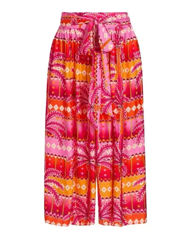 Johnny Was Zahara Tropical Crop Palazzo Pants | Thumbnail 1 Johnny Was Zahara Tropical Crop Palazzo Pants | Thumbnail 1