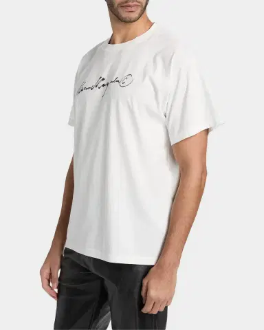 Maison Margiela Men 's Logo Cotton T-Shirt | Thumbnail 7