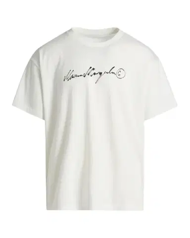Maison Margiela Men 's Logo Cotton T-Shirt | Thumbnail 1