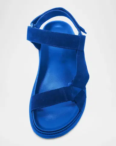Moschino Men 's Logo Leather Sandals | Thumbnail 4 Moschino Men 's Logo Leather Sandals | Thumbnail 4