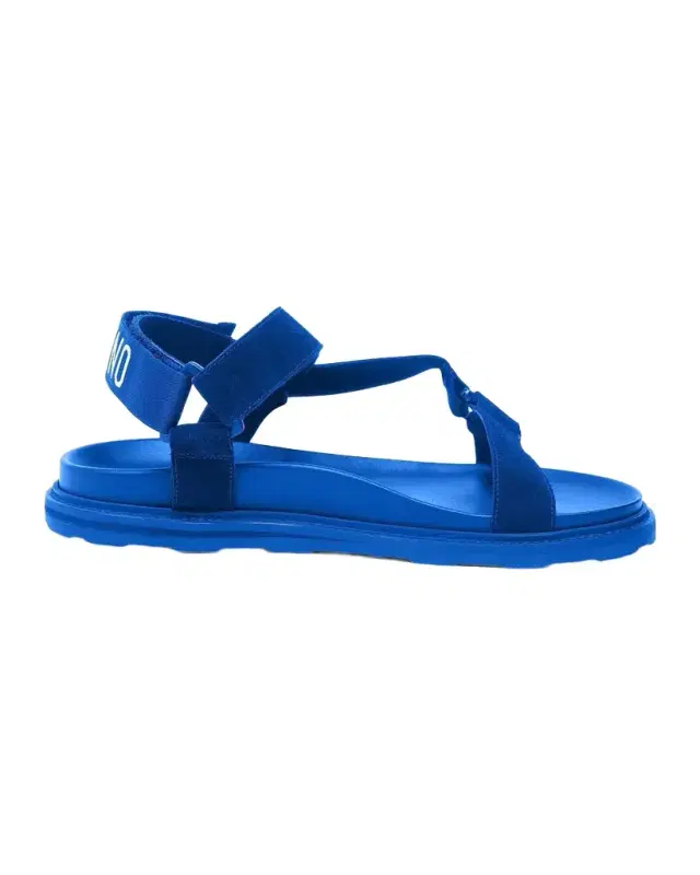 Moschino Men 's Logo Leather Sandals