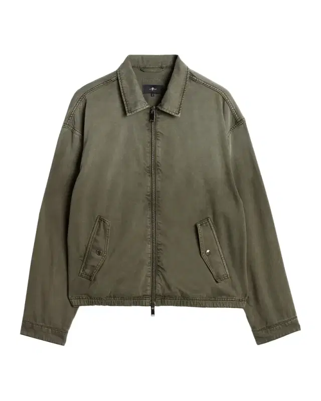 7 For All Mankind Men's Aviator Cotton-Blend Jacket