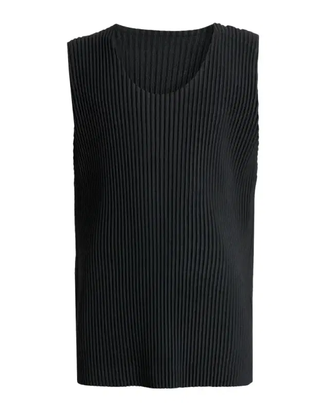 Homme Plisse Issey Miyake Men 's June Pleated Slim Tank