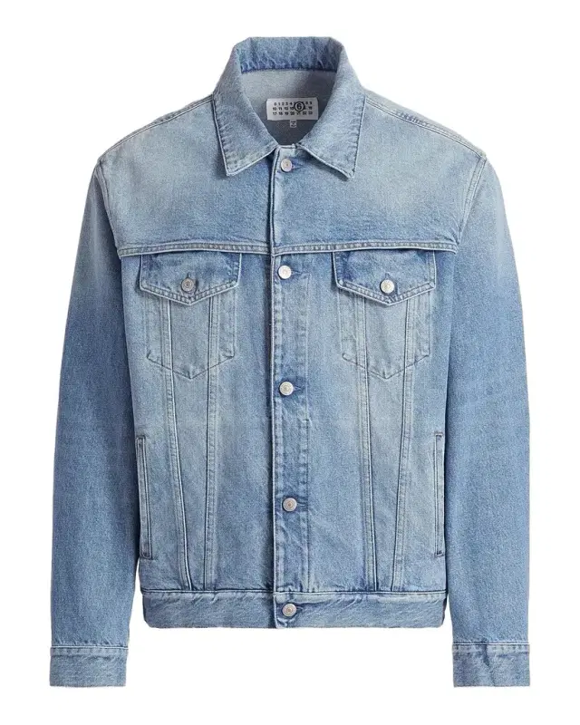 Maison Margiela Men 's Cotton Denim Sports Jacket