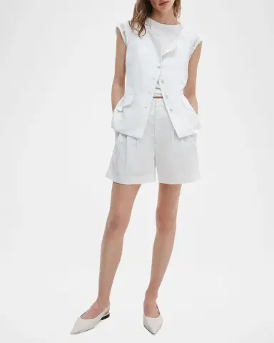 rag & bone Chappell Pleated Linen Shorts | Thumbnail 6 rag & bone Chappell Pleated Linen Shorts | Thumbnail 6