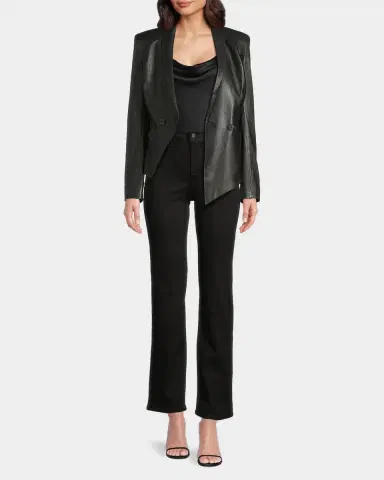 Undra Celeste Vintage Double-Breasted Leather Blazer | Thumbnail 2 Undra Celeste Vintage Double-Breasted Leather Blazer | Thumbnail 2