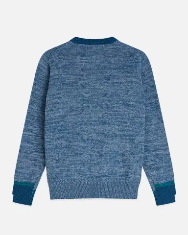Scotch & Soda Boy's Melange Cotton Crewneck Sweater | Thumbnail 2 Scotch & Soda Boy's Melange Cotton Crewneck Sweater | Thumbnail 2