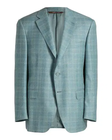 Canali Men's Siena Textured Plaid Wool-Blend Sport Coat | Thumbnail 1