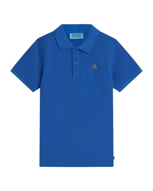 Scotch & Soda Boy 's Logo-Embroidered Cotton Polo Shirt, Size 4-14
