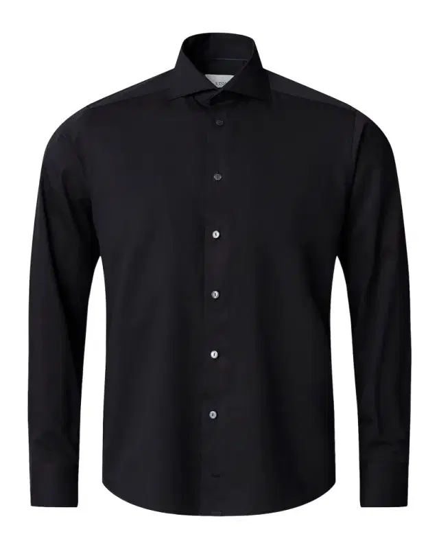Eton Men 's Contemporary-Fit Solid Cotton-Silk Shirt