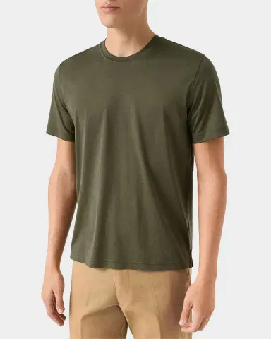 Eton Cotton-Silk Crewneck T-Shirt | Thumbnail 3 Eton Cotton-Silk Crewneck T-Shirt | Thumbnail 3