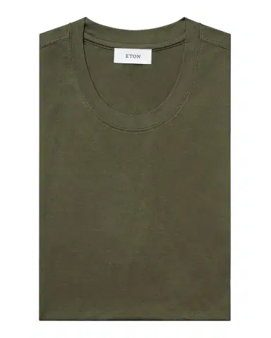 Eton Cotton-Silk Crewneck T-Shirt | Thumbnail 1 Eton Cotton-Silk Crewneck T-Shirt | Thumbnail 1