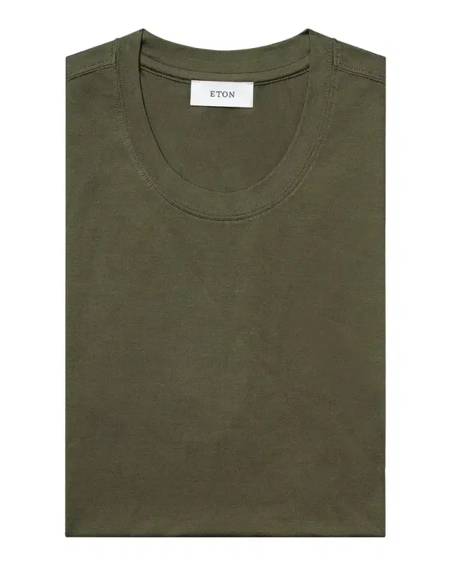 Eton Cotton-Silk Crewneck T-Shirt
