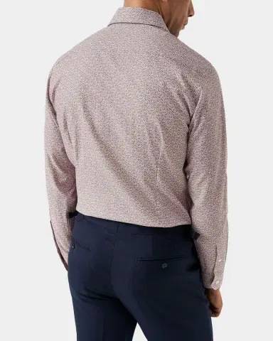 Eton Men 's Floral Cotton Twill Slim-Fit Shirt | Thumbnail 2 Eton Men 's Floral Cotton Twill Slim-Fit Shirt | Thumbnail 2