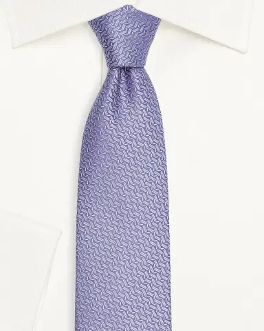 Canali Men's Zigzag Woven Silk Tie | Thumbnail 2