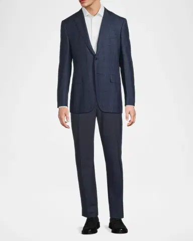 Canali Men's Siena Plaid Classic-Fit Sportcoat | Thumbnail 2