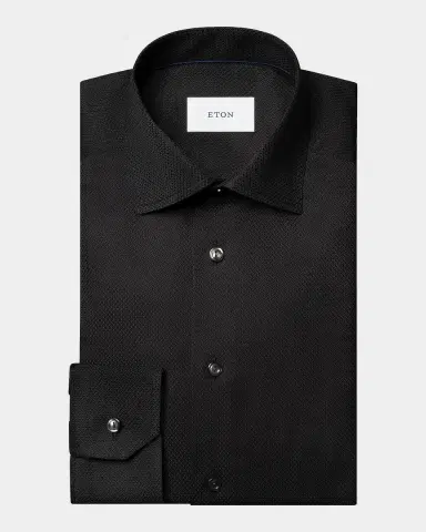 Eton Men's Contemporary-Fit Cotton-Silk Shirt | Thumbnail 6 Eton Men's Contemporary-Fit Cotton-Silk Shirt | Thumbnail 6