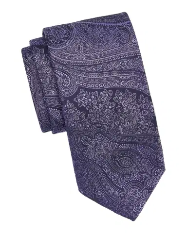 Canali Men's Paisley Woven Silk Tie | Thumbnail 1