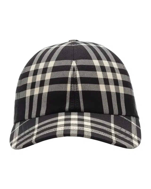 Burberry Men 's Checked Cotton Baseball Cap