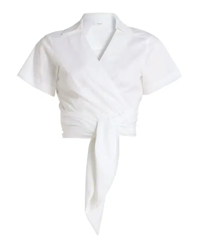 A.L.C. Brielle Cotton Wrap Top