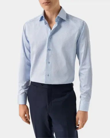 Eton Men's Striped Twill Contemporary-Fit Shirt | Thumbnail 3 Eton Men's Striped Twill Contemporary-Fit Shirt | Thumbnail 3
